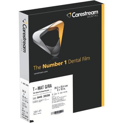 Carestream Health T-MAT G/RA Extraoral X-Ray Film, Cephalometric, 8" x 10", Green-Sensitive, 50 Sheets/Box, TMG-1, 8453938 thumbnail 9