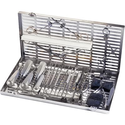 Hu-Friedy IMS Signature Series Oral Surgery Cassette, White, 8" x 14.5" x 1.25", Holds 19 Instruments thumbnail 9