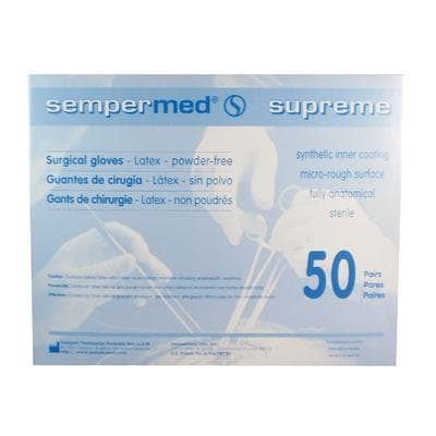 Sempermed Supreme Latex Surgical Gloves, Powder Free, Sterile, Size 6, 50 Pair/Box, SPF600 thumbnail 6