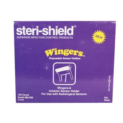 Wingers-A Anterior Digital Sensor Holders, Large #2, Purple, Disposable, 125/Box, 088-030 thumbnail 9