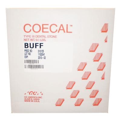 COECAL Type III Laboratory Stone, Buff, 50 lb, 310150 thumbnail 12
