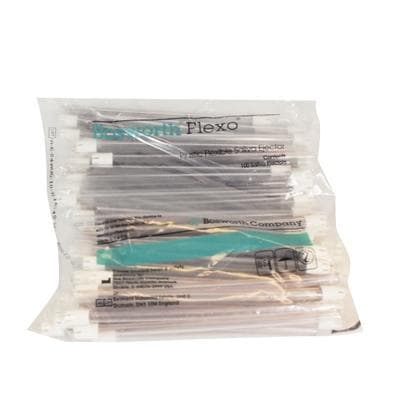 Flexo Disposable Saliva Ejectors, Plastic, Fixed Tips, Clear with White Tip, 100/Pk, 1662215 thumbnail 15