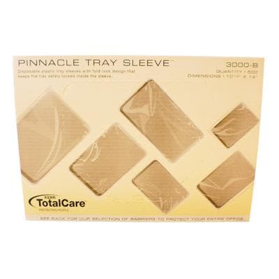 Pinnacle Tray Sleeve, Size B, 10.5" x 14", Clear Plastic, Fits Ritter B & A-dec Trays, 500/Box, 3000-B thumbnail 15