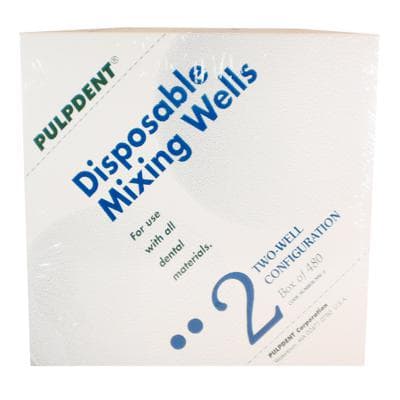 Pulpdent Disposable Mixing Wells, 2-Well, White, 480/Box, MW-2 thumbnail 19