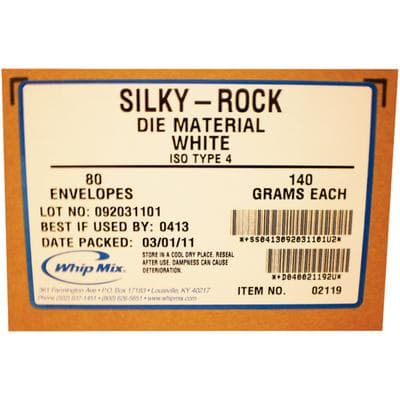 Whip Mix Silky-Rock Die Stone, Type 4, White, 140g Packets, Box of 80, #02119 thumbnail 7