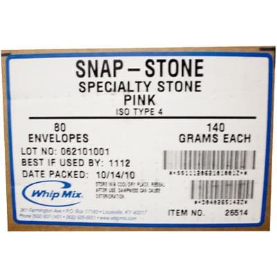 Snap-Stone Fast-Setting Type IV Dental Stone, Pink, 140 g Pre-weighed Envelopes, 80/Pack, 26514 thumbnail 12