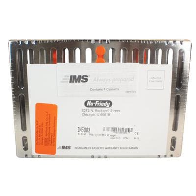 Hu-Friedy IMS Signature Series Cassette, 8-Instrument, Small, Orange, 5.5" x 8" x 1.25", IM5083, 1/Pk thumbnail 11