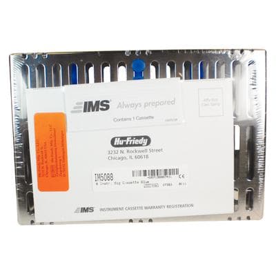Hu-Friedy IMS Signature Series Small Instrument Cassette, 8-Instrument with Accessory Area, Blue, 5.5" x 8" x 1.25", IM5088, 1/Pk thumbnail 9