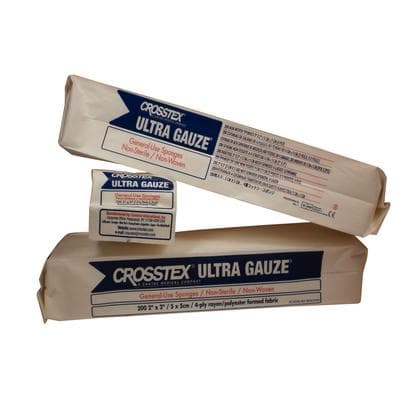 Crosstex Ultra Gauze Non-Woven Sponges, 2" x 2", 4-Ply, Non-Sterile, 5000/Case, ENCNWU thumbnail 13