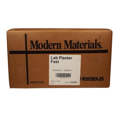 Kulzer Modern Materials Lab Plaster, Type II, Fast Set, White, 25 lb, 50048512 thumbnail 13
