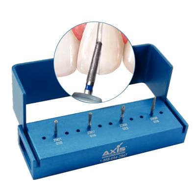 Kerr NTI Zir-Cut DDS Porcelain & Zirconia Adjusting Set, 4-Piece Diamond Bur Kit, LS-7556 thumbnail 7