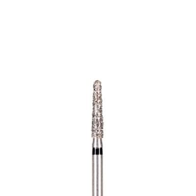 BluWhite Diamond™ Bur FG, Extra Coarse, Round End Taper, #775XC, 1.6 mm Diameter, 7.8 mm Length, Black Ring, 5/Pkg thumbnail 2