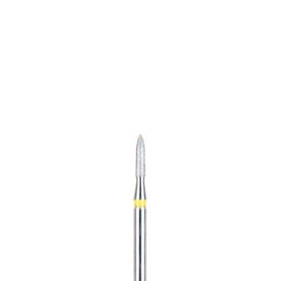 BluWhite Diamond™ Bur FG4205, Fine Grit, Cone Shape, Friction Grip, Yellow Ring, 1.4 mm Diameter, 2.9 mm Length, 5/Pkg thumbnail 3