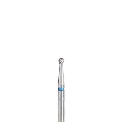 BluWhite Diamond™ Bur, FG, Round, Regular Grit, #120R, 1.4 mm Diameter, 0.9 mm Length, Blue Ring, 5/Pkg thumbnail 4