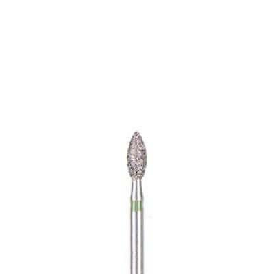 BluWhite Diamond™ Bur FG #630C, Coarse, Football/Occlusal, Friction Grip, 2.3 mm Diameter, 5.2 mm Length, Green Ring, 5/Pkg thumbnail 3