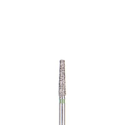 Kerr BluWhite Diamond Bur, FG, Coarse, Flat End Taper, Cone, Green Ring, #783C, 1.8 mm Diameter, 8.8 mm Length, 5/Pkg thumbnail 2