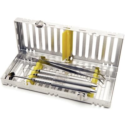 Hu-Friedy IMS Signature Series Exam Cassette, 5-Instrument, Yellow, Stainless Steel, 3" x 8" x 1.25", 1/Pk, IM6055 thumbnail 11