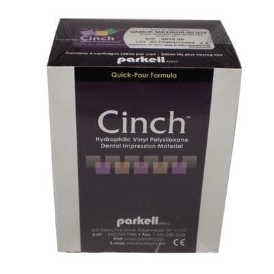 Cinch 90 VPS Impression Material, Medium Body, Fast Set, 50 mL Split Cartridges, 4/Pk, S453S thumbnail 12