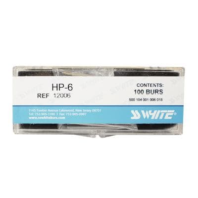 SS White Standard Operative Carbide Bur, HP, Round, #6, 1.8 mm Diameter, 100/Pk, 12006 thumbnail 9
