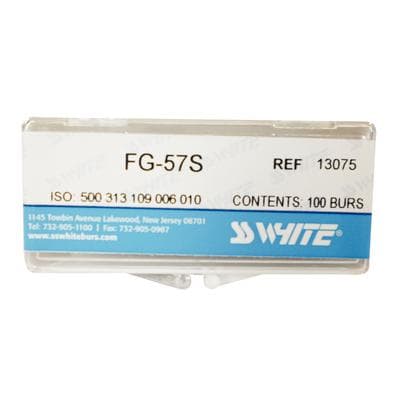 SS White Standard Operatory Carbide Bur, FGSS Friction Grip Short Shank, Straight Fissure Flat End, #56, 0.8 mm Diameter, 3.5 mm Length, 100/Pkg thumbnail 7