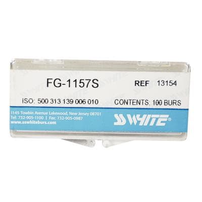 SS White Standard Operative Carbide Bur, FGSS Short Shank, Straight Round End Fissure, #1157, 1.0 mm, 100/Pk, 13154 thumbnail 9