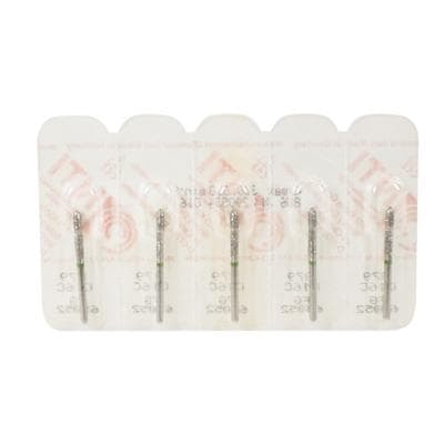 NTI® FG Diamond Bur, Coarse, Beveled End Cylinder, #879-016 / C879-016, 1.6 mm Diameter, 10.0 mm Length, Green, 5/Pk thumbnail 8