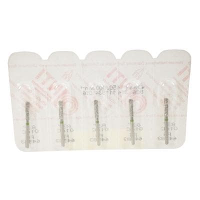 NTI Diamond Bur, FG, Cylinder Flat End, #C837-016, 1.6 mm, Coarse, Green, 5/Pk, C837-016 thumbnail 10