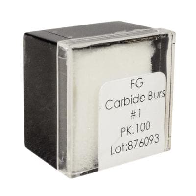 Meisinger Tungsten Carbide Bur, HM 1 Round FG, #1, 0.8 mm Diameter, Friction Grip, 100/Pkg, C0001FG thumbnail 6