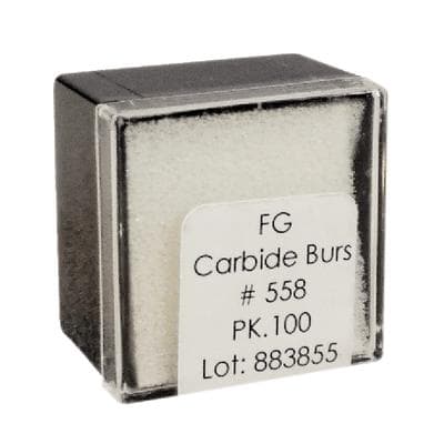 Meisinger Tungsten Carbide Bur #558, Straight Fissure Cross Cut, FG (Friction Grip), 1.2 mm Diameter, 100/Pack, C0558FG thumbnail 6