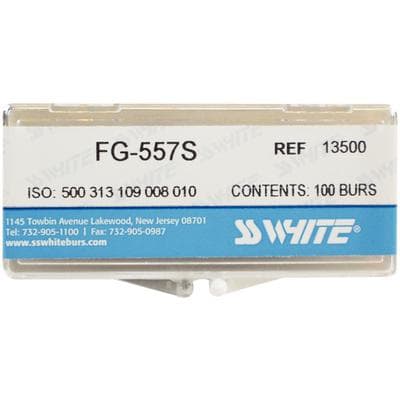 SS White Standard Operative Carbide Bur, FGSS, Straight Fissure Flat End Cross Cut, #558, 1.2 mm, 100/Pk, 13550 thumbnail 8