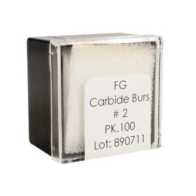 Meisinger Tungsten Carbide Bur, Round, #2, FG, 1.0 mm Head Diameter, Clinic Pack of 100, C0002FG thumbnail 6