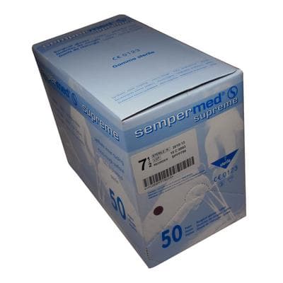 Sempermed Supreme Latex Surgical Gloves, Sterile, Powder Free, Size 7.5, Beige, 50 Pairs/Box, SPF750 thumbnail 4