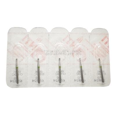 NTI Diamond Bur, Coarse Grit, Inverted Cone with Collar, Friction Grip (FG), #C806-010, 1.0 mm Diameter, 2.0 mm Length, 5/Pk thumbnail 7