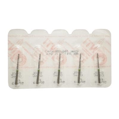 NTI® FG Diamond Bur, Coarse, Long Flat End Taper, #848L-014, 1.4 mm Diameter, 11.5 mm Length, Green, 5/Pkg thumbnail 7