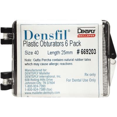 Densfil Thermal Endodontic Obturators, Plastic, #40, 25mm, Black, 6/Pkg, 669203 thumbnail 18