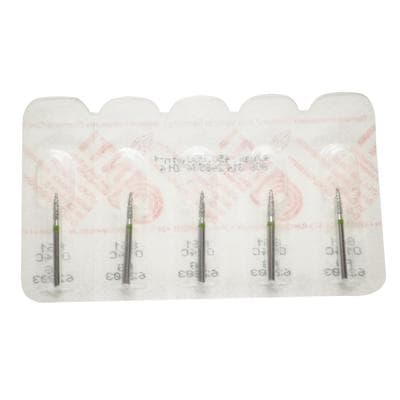 NTI Diamond Bur, FG, Flame, #861-014, Coarse, Green, 1.4 mm, 5/Pk, C861-014 thumbnail 10