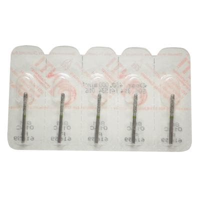 NTI® FG Diamond Bur, Coarse, Round End Cylinder, #881-016, 1.6 mm Diameter, 8.0 mm Length, Green, 5/Pk, C881-016 thumbnail 8
