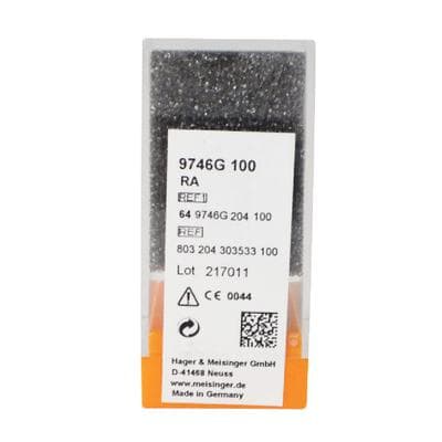 Meisinger 9746G-100 RA Green/Orange Diamond Polisher, Knife Edge, Coarse, 10.0 mm, 2/Pk thumbnail 14