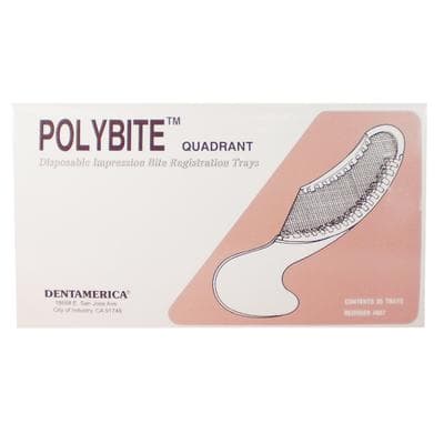 Polybite Disposable 3-in-1 Bite Registration Impression Tray, Quadrant, 35/Box, 887 thumbnail 22