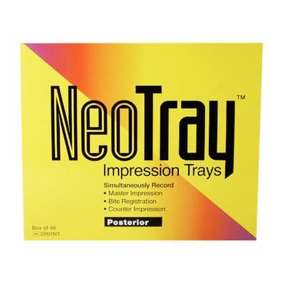 NeoTray Posterior Triple Bite Impression Trays, Gold Mesh, 48/Box, 2201NT thumbnail 13