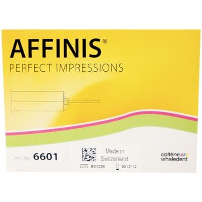 Affinis A-Silicone Wash Impression Material, Light Body, Fast Set, 50 ml Cartridges, Light Blue, 2/Pk with 12 Mixing Tips, C6601 thumbnail 14