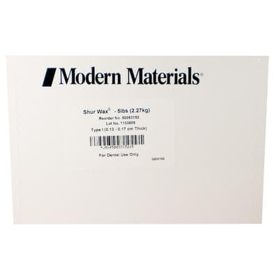 Modern Materials Shur Wax Baseplate Wax, Pink, Regular, 5 lb Box, 50093152 thumbnail 13
