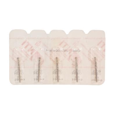 NTI FG Diamond Bur, Round with Collar, Medium Grit, Long Shank, #M802L-013, 1.3 mm Head, 5/Pkg thumbnail 7