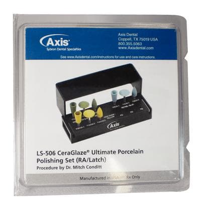 CeraGlaze Ultimate Intra-Oral Porcelain Adjusting & Polishing Logic Set, RA, 9-Piece Kit, LS-506 thumbnail 19