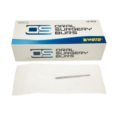 SS White Oral Surgery Carbide Bur, #1703, Cross Cut Fissure, Shank #4 (HP), 2.1 mm Head Diameter, 44.5 mm Length, Sterile, 10/Pk, 30058 thumbnail 11