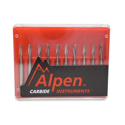 Alpen Carbide Bur #1157, FG Round End Fissure, 1.0 mm Diameter, 10/Pack thumbnail 10