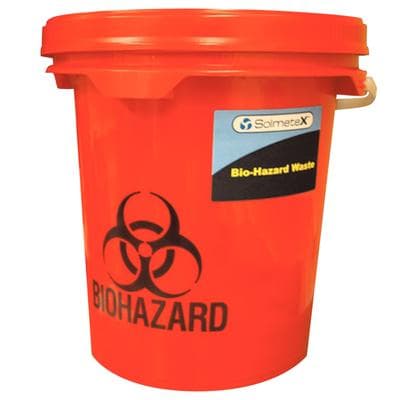 Solmetex Biohazard/Sharps Container, 5 Gallon, Red, PWS-BH-5 thumbnail 5