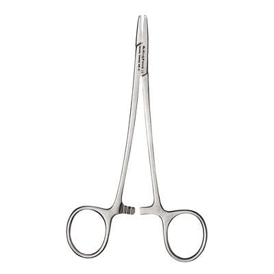 Hu-Friedy Hegar-Baumgartner Needle Holder, 14 cm (5.5"), Tungsten Carbide Serrated Straight Tips, Ring Handle, 100218 thumbnail 9