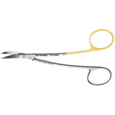 Hu-Friedy #14 LaGrange Double-Curved Super-Cut Scissors, 4.5" (11.5 cm), Serrated, Stainless Steel, S14SC thumbnail 11