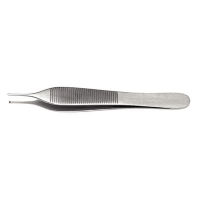 Hu-Friedy #42 Adson Tissue Pliers, 1x2 Teeth, 4.75" (12 cm), Tungsten Carbide Inserts, TP42 thumbnail 10
